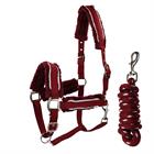 Halsterset QHP Dolci Rood-zilver
