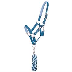 Halsterset QHP Thunderbolt Blauw