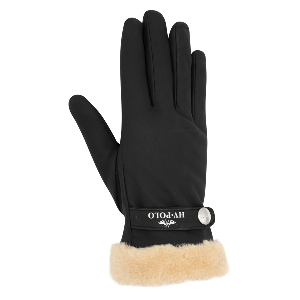 Hv Polo Handschoenen Garnet Zwart - Zwart - l