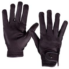 Handschoenen QHP Leather Pro Donkerbruin
