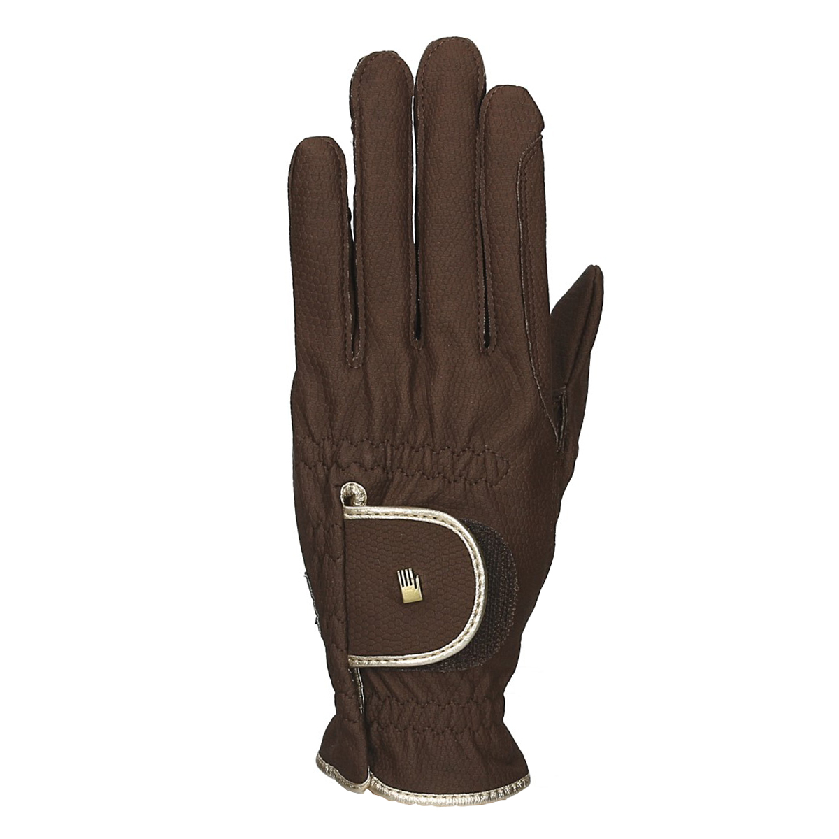 Handschoenen Roeckl Bi Lined Lona, 6 in bruin/goud
