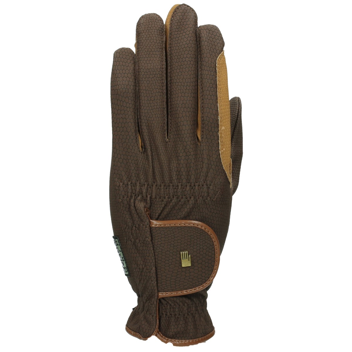 Handschoenen Roeckl Bicolor Grip, 8,5 in middenbruin/lichtbruin