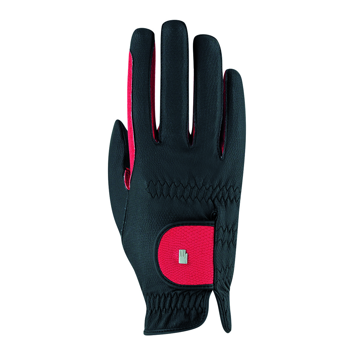 Handschoenen Roeckl Malta Grip Bicolor, 6 in zwart/rood