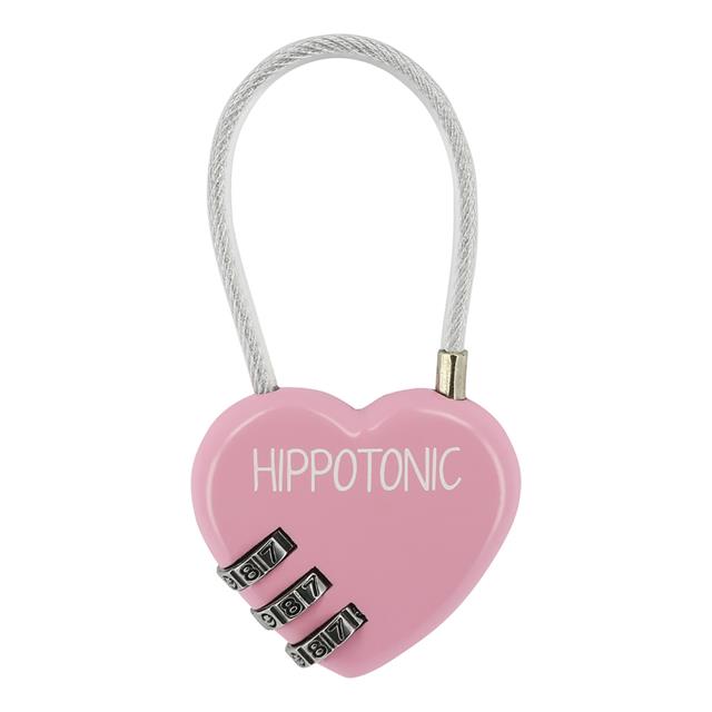 Hangslot Hippo Tonic Hart Lichtroze