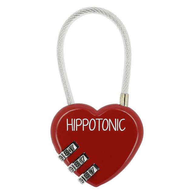 Hangslot Hippo Tonic Hart Rood