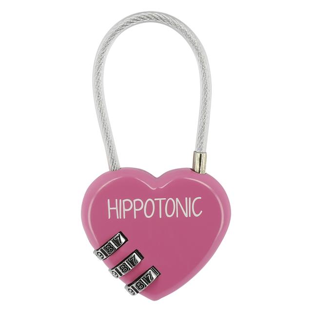 Hangslot Hippo Tonic Hart Roze
