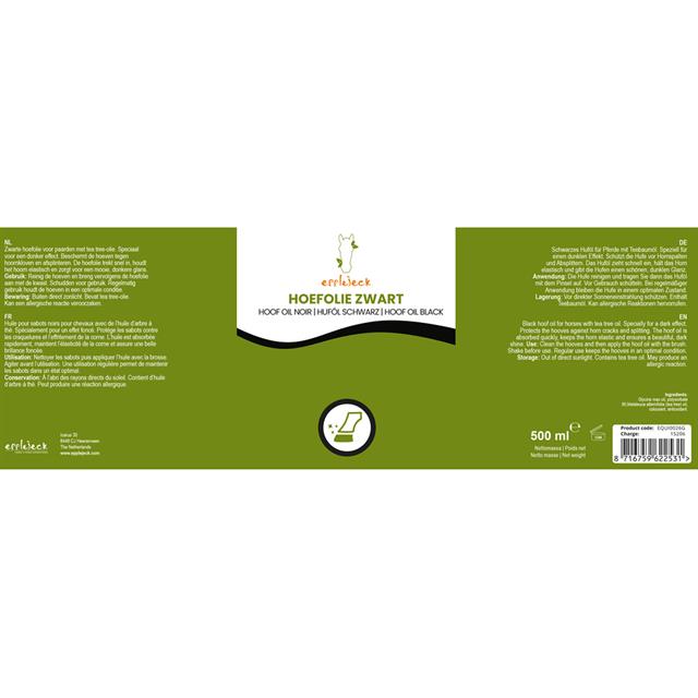 Hoefolie Epplejeck Tea Tree Olie Met Kwast Zwart