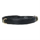 Hondenhalsband HORSEGEAR HGWave Leather Zwart