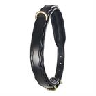 Hondenhalsband HORSEGEAR HGWave Leather Zwart