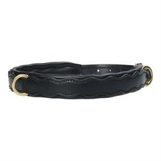 Hondenhalsband HORSEGEAR HGWave Leather Zwart