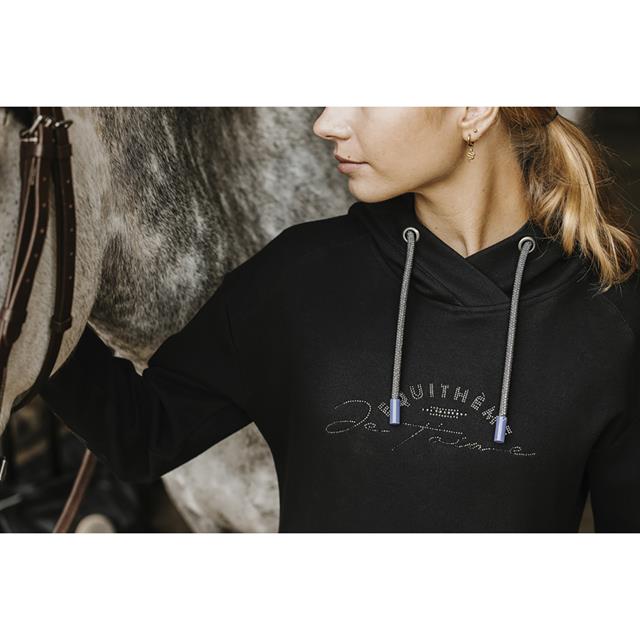 Hoodie Equithème Je t'aime Selena Zwart