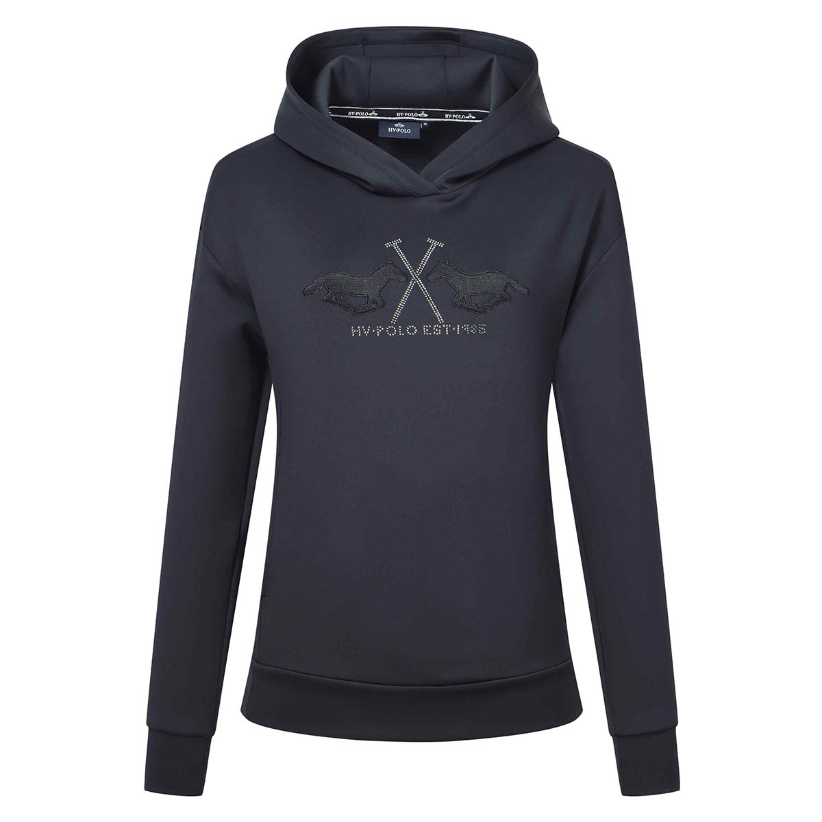 Hoodie Hv Polo Hvpmoira Zwart, L in zwart