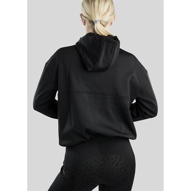 Hoodie Montar Quater Zip Anorak Zwart