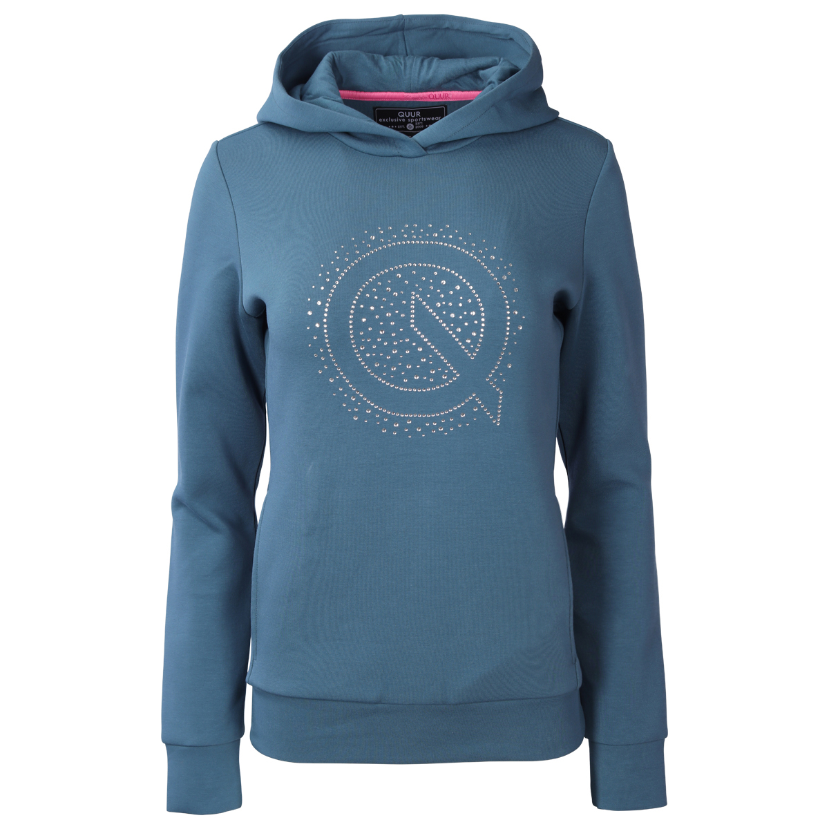Hoodie Quur Qhester Middenblauw, XXS in middenblauw