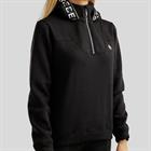 Hoodie Rebel By Montar Quarter Zip Zwart