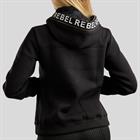 Hoodie Rebel By Montar Quarter Zip Zwart