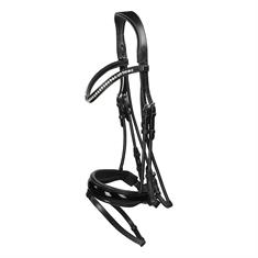 Hoofdstel Anky Anatomical Shaped Noseband Zwart-zwart