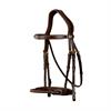 Hoofdstel D Collection by Dy'on Leather Covered Rope Noseband Bruin