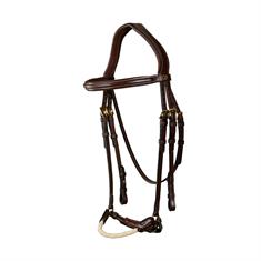 Hoofdstel D Collection by Dy'on Rope Drop Noseband Bruin