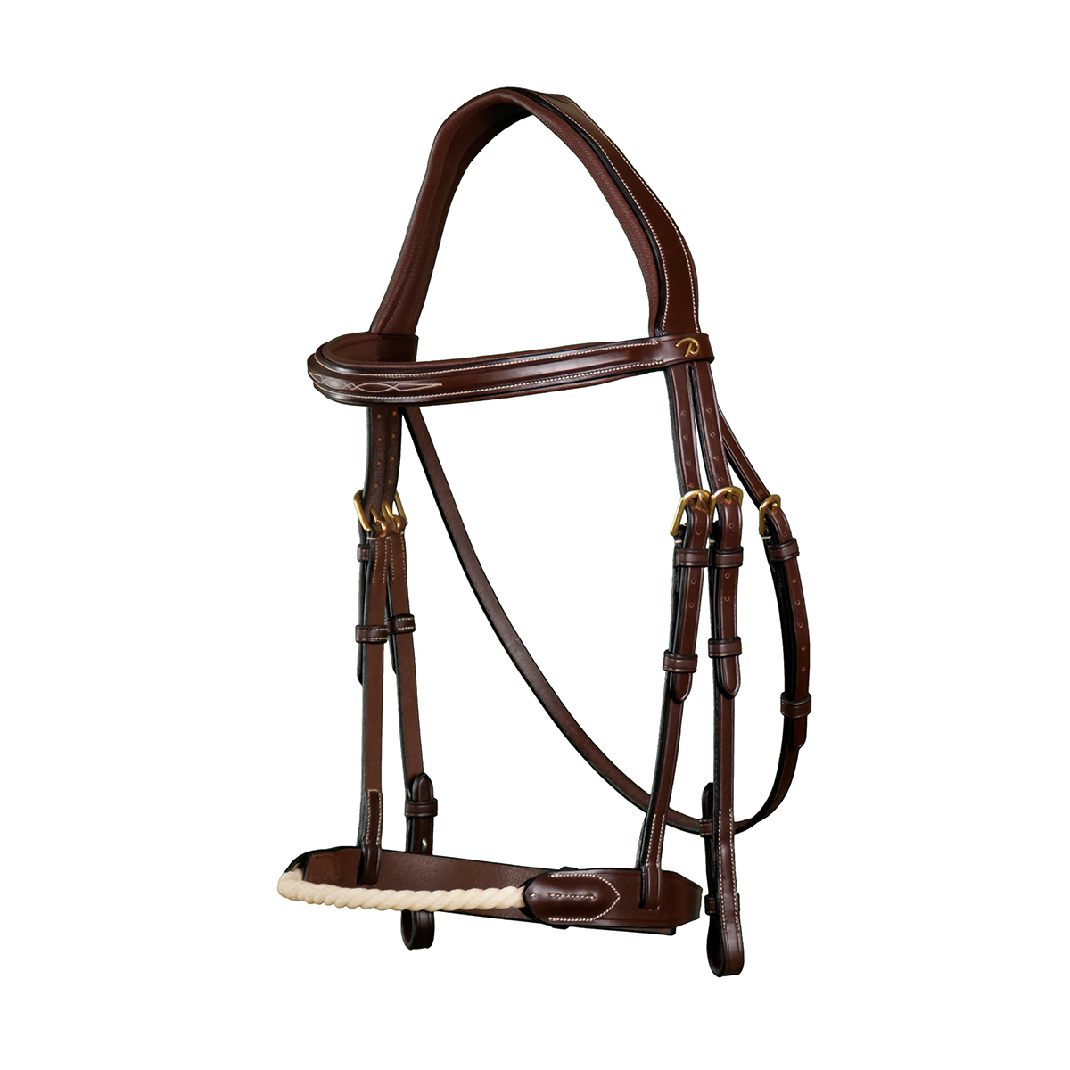 Hoofdstel D Collection By Dy&apos;on Rope Noseband Bruin, PAARD in bruin