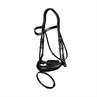 Hoofdstel Dressage Collection by Dy'on Matte Large Crank Noseband Zwart