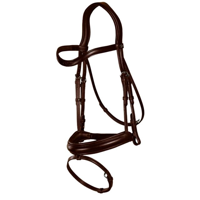 Hoofdstel Dressage Collection by Dy'on Matte Noseband Bruin