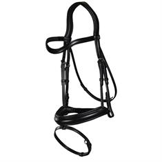 Hoofdstel Dressage Collection by Dy'on Matte Noseband Zwart