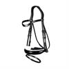 Hoofdstel Dressage Collection by Dy'on Patent Large Crank White Padding Zwart