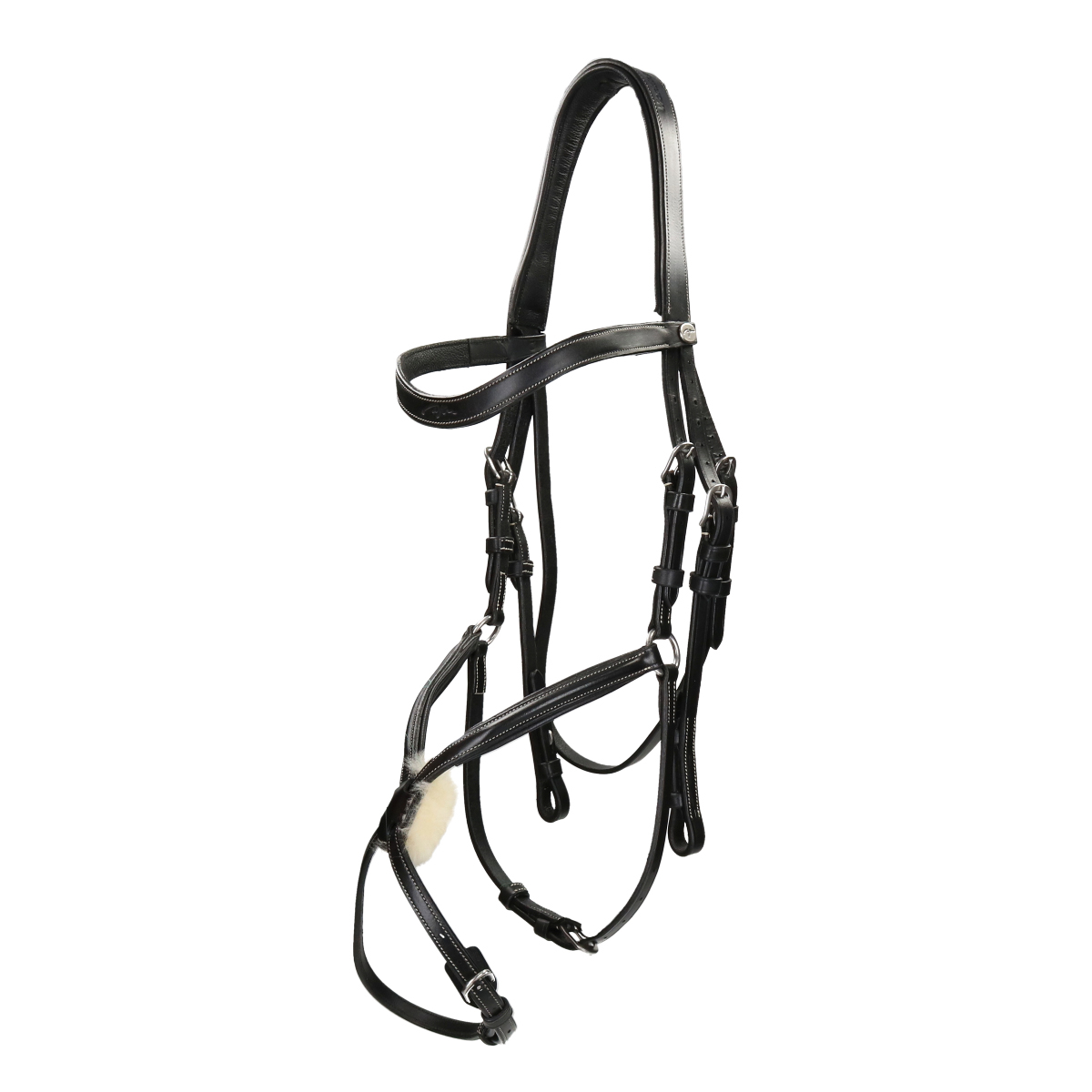 Hoofdstel Dy&apos;on Working Collection Fig. 8 Mexicaans Zwart, PAARD in zwart