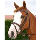 Hoofdstel Dy'on Working Collection Flash Noseband With Snap Hooks Bruin