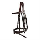 Hoofdstel Dy'on Working Collection Flat Leather With Snap Hooks Bruin