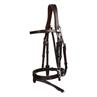 Hoofdstel Dy'on Working Collection Flat Leather With Snap Hooks Bruin