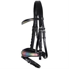 Hoofdstel Harry's Horse Diva Rainbow Zwart