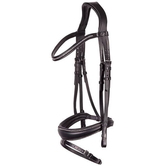 Hoofdstel Harry's Horse Petit Crystal Zwart
