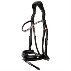 Hoofdstel Harry's Horse Rosegold Lacque II Zwart