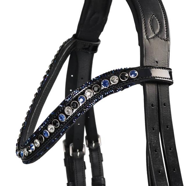Hoofdstel HB Showtime Las Vegas Glitter Zwart-blauw