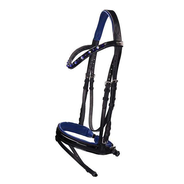 Hoofdstel HORKA Flamingo Zwart-blauw