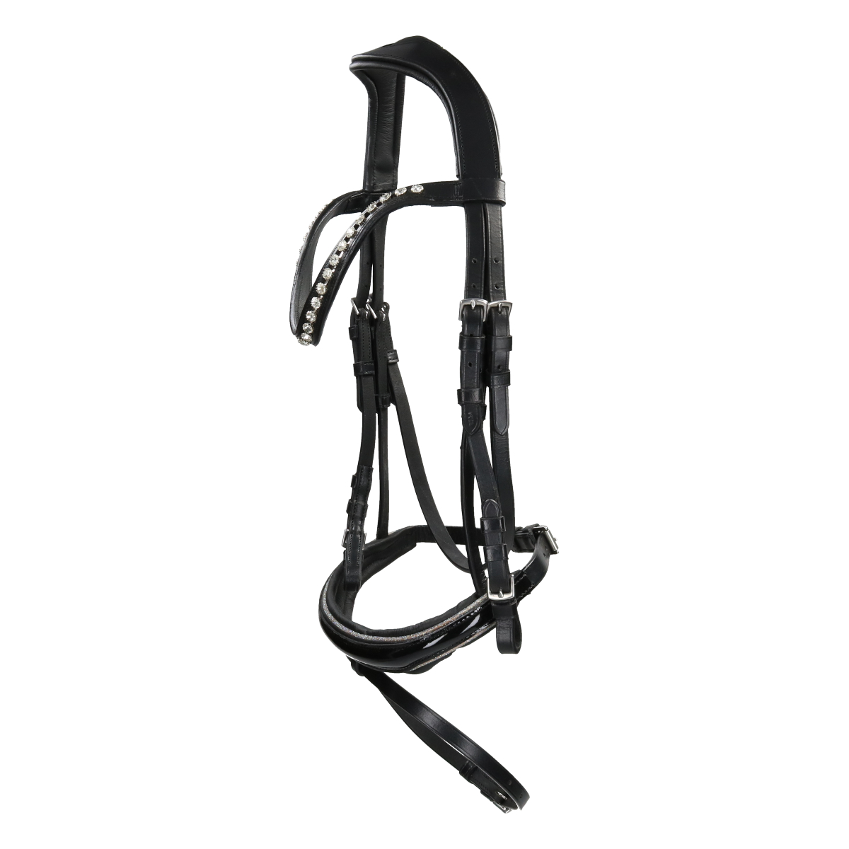 Hoofdstel Horsegear Hglucido Black-black, PAARD in black/black