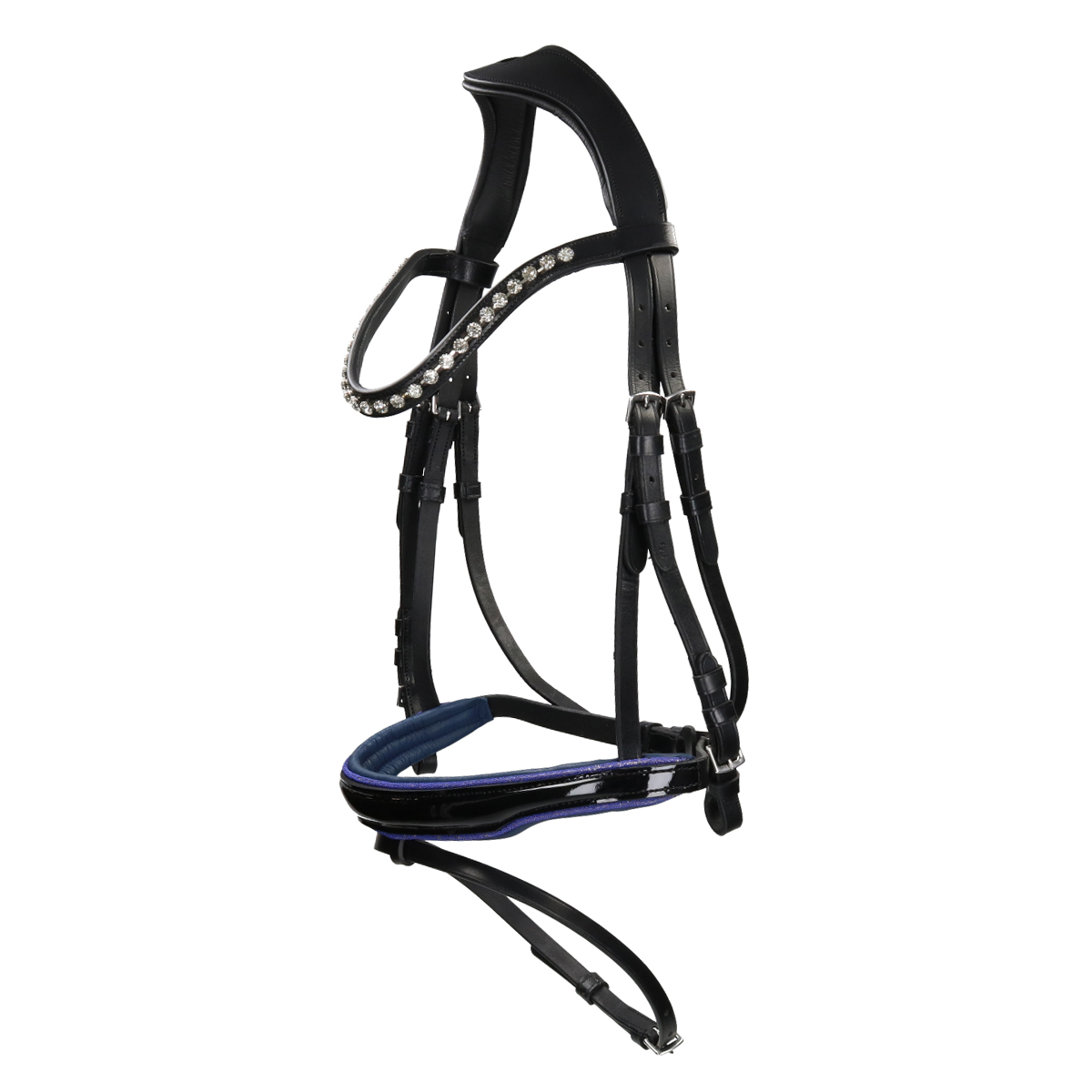 Hoofdstel Horsegear Hglucido Black-blue, PAARD in black/blue