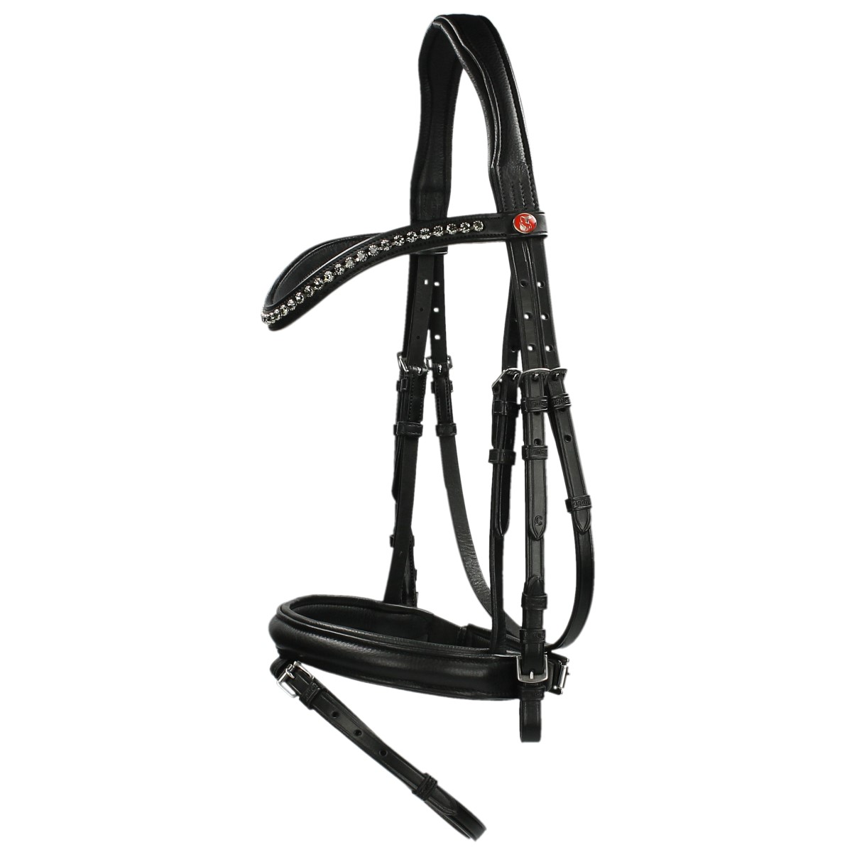 Hoofdstel Kieffer Ultrasoft Fashion Zwart, PAARD in zwart