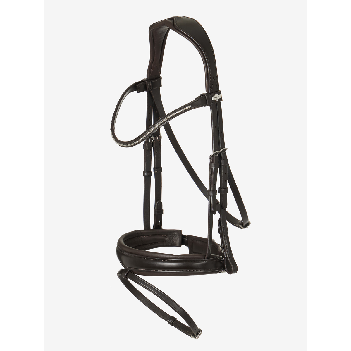Hoofdstel Lemieux Classic Dressage Bruin, MIDDEL in bruin