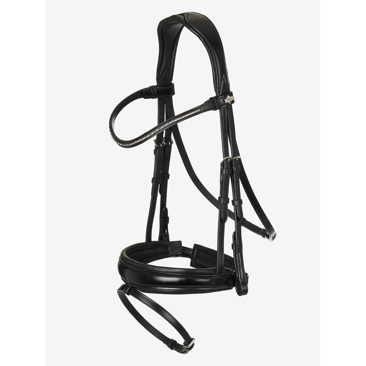 Hoofdstel Lemieux Classic Dressage Zwart, MIDDEL in zwart