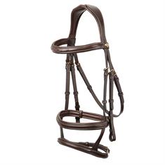 Hoofdstel LeMieux Kudos Double Noseband Bruin-goud