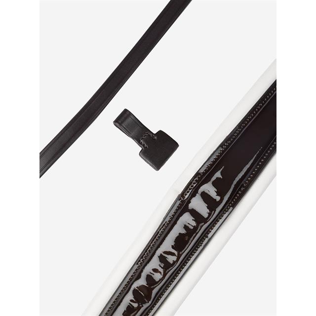 Hoofdstel LeMieux Kudos Dressage Lak Bruin-wit