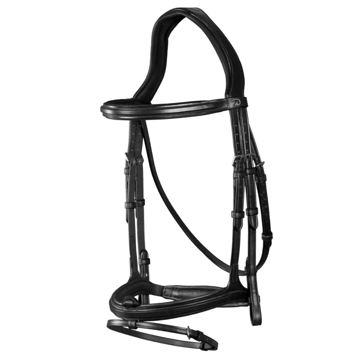Dy on Flash Noseband Bridle - New English - Black - Maat Full