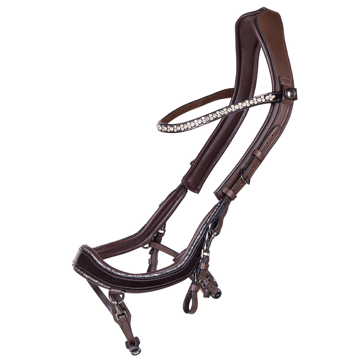 PresTeq Hoofdstel FaySport Glitter - maat Full - brown