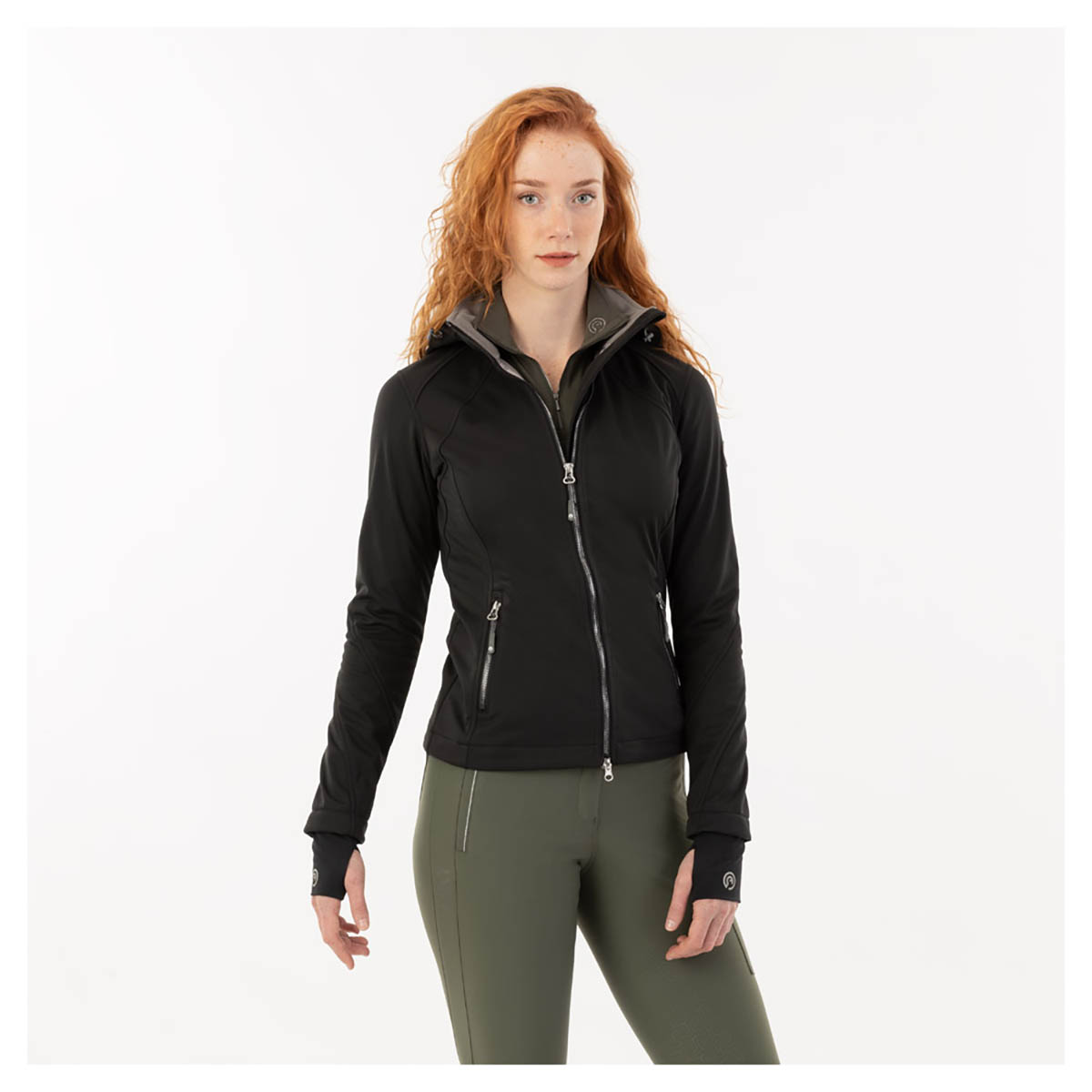 Jas Anky 3 Layer Zwart, M in zwart