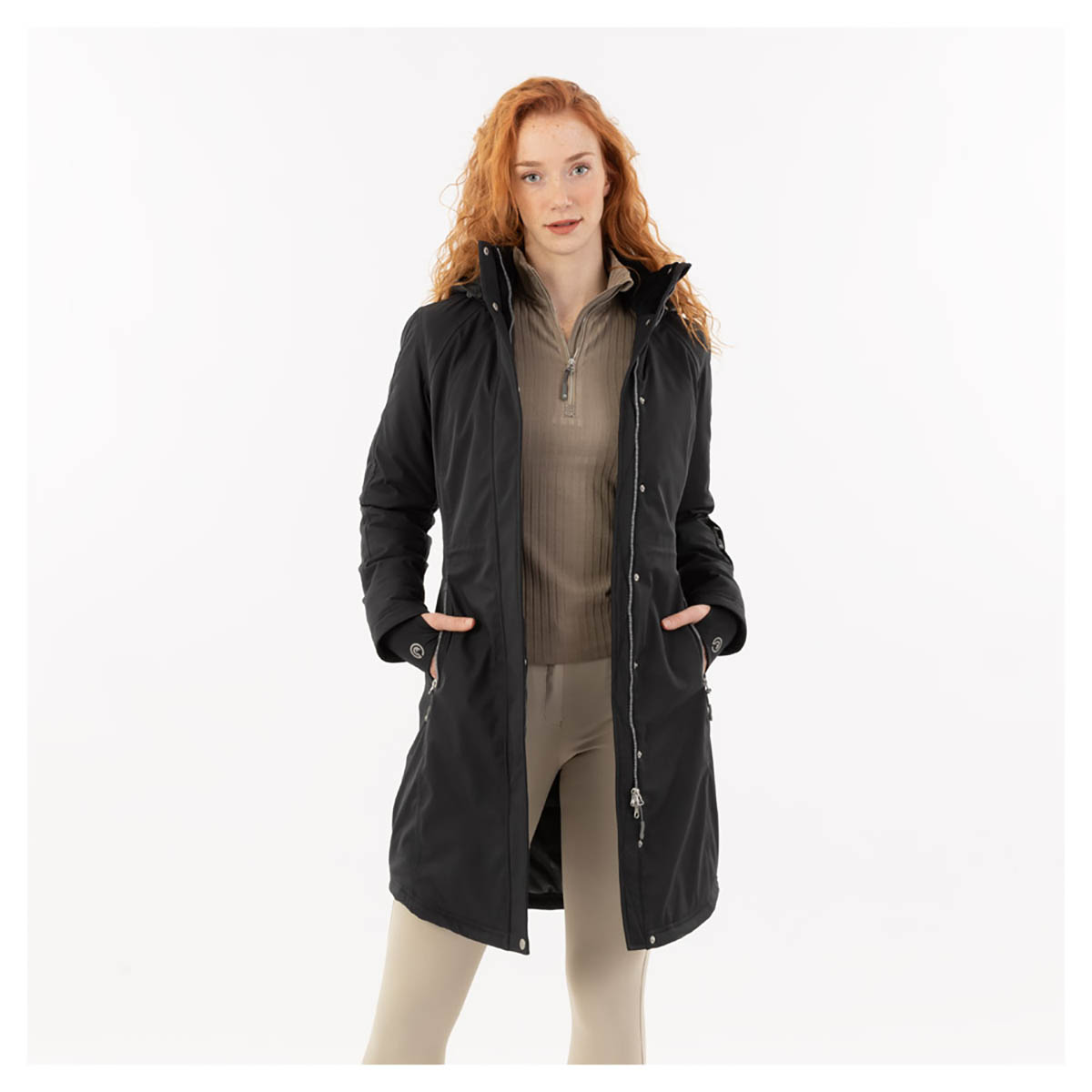 Long Coat Black - XL | Winterkleding ruiter