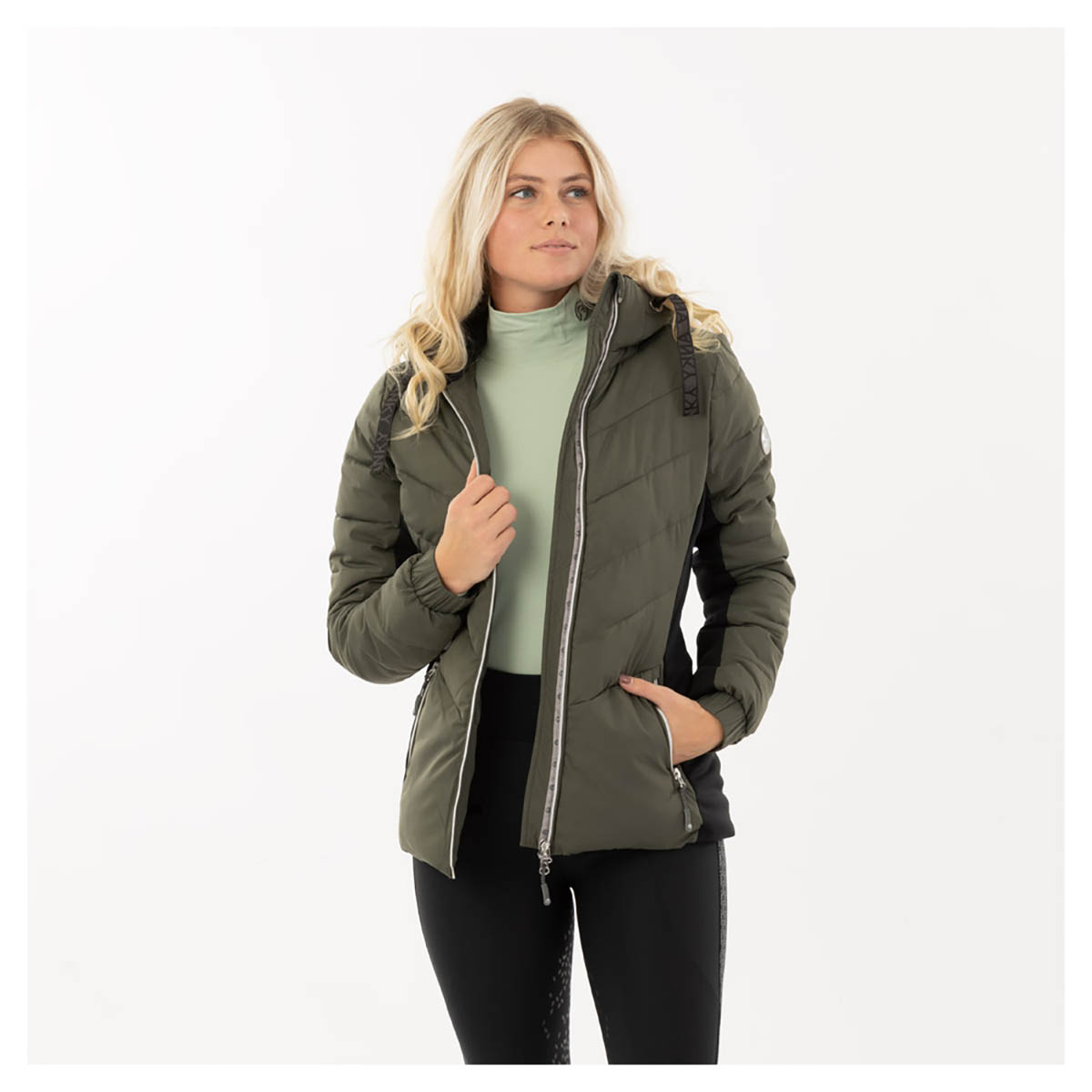 Jacket Stepped Winter Moss - M | Winterkleding ruiter