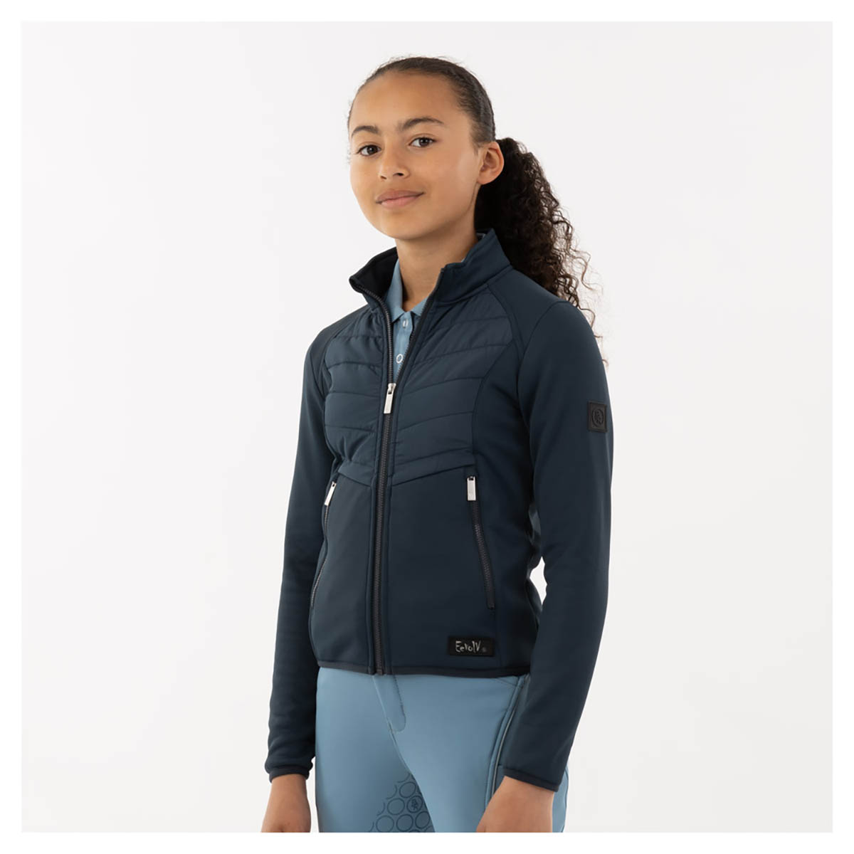 Jas Br Eevolv Ellis Kids Donkerblauw, 140 in donkerblauw